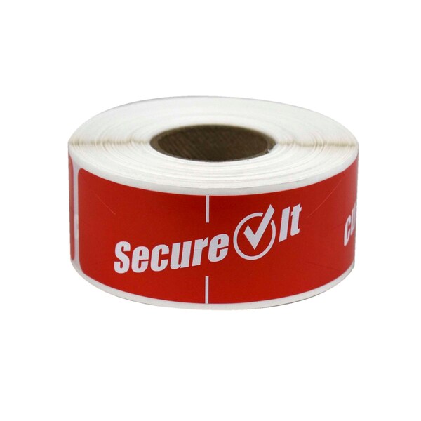 Secure It Red Permanent Labels